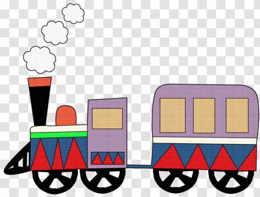 Train Primary Color Nursery Rhyme Clip Art - Printing Transparent PNG