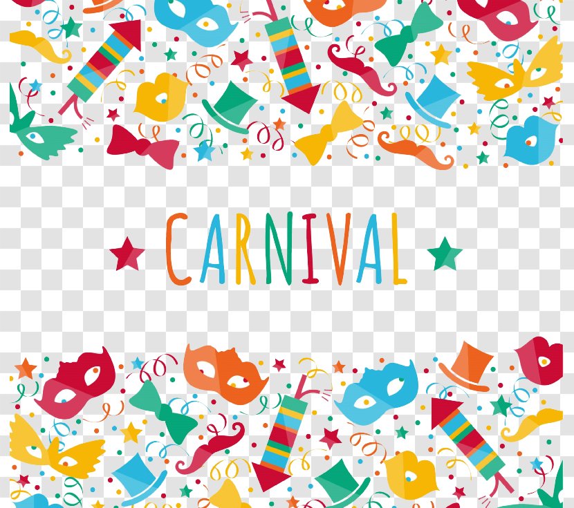 Carnival Party - Flower - Creative Colored Background Vector Material Transparent PNG