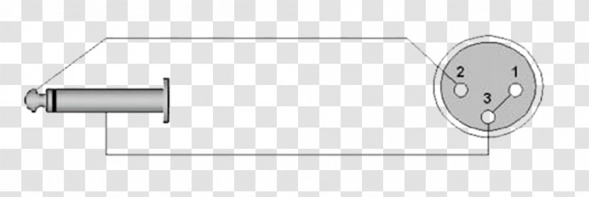 XLR Connector Wiring Diagram Phone Pinout Electrical Wires & Cable - Cylinder Transparent PNG