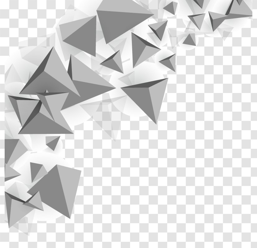 Triangle Polygon Mesh - Vector Background Transparent PNG