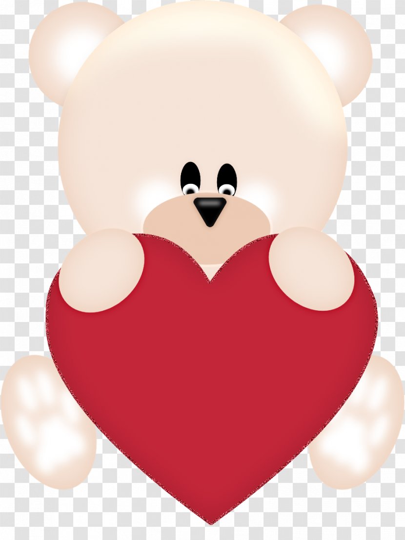 Bear Valentine's Day Love Heart - Silhouette Transparent PNG