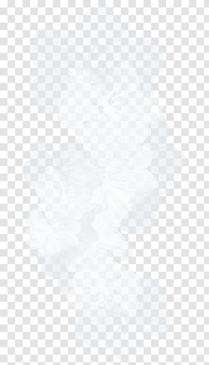 Black And White Line Angle Point - Flowers Transparent PNG