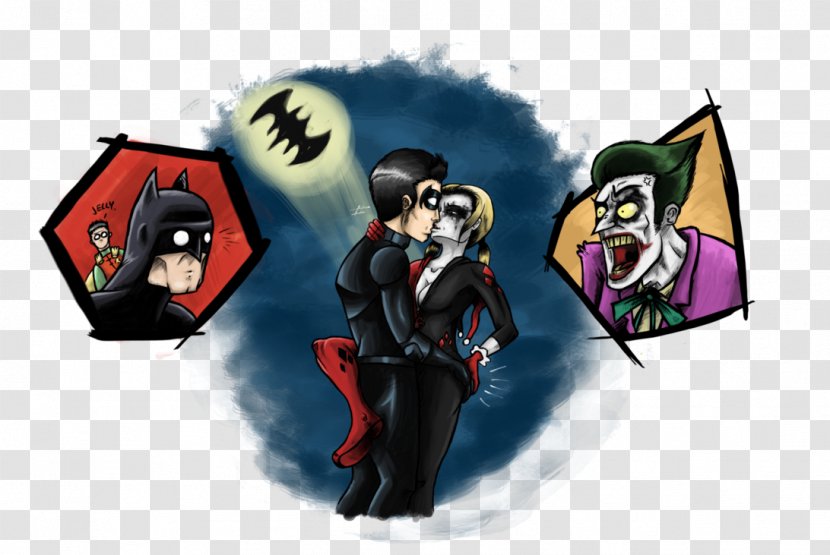 Harley Quinn Dick Grayson Joker Batman Robin - Cartoon Transparent PNG
