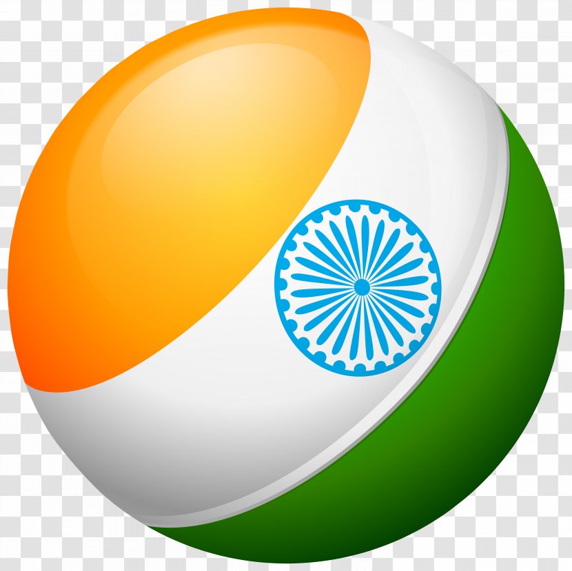 Flag Of India - Round Transparent Clip Art Image Transparent PNG