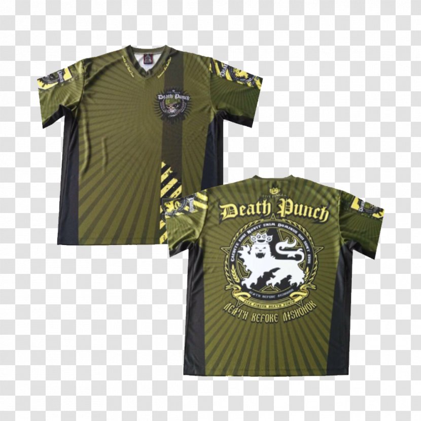 Jersey T-shirt Clothing Five Finger Death Punch - Green Transparent PNG