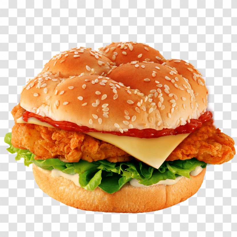 KFC Hamburger Fried Chicken Pizza Cheeseburger - Junk Food - Burguer Transparent PNG