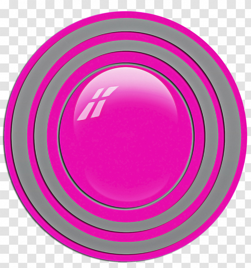 Pink Magenta Plate Dishware Circle Transparent PNG