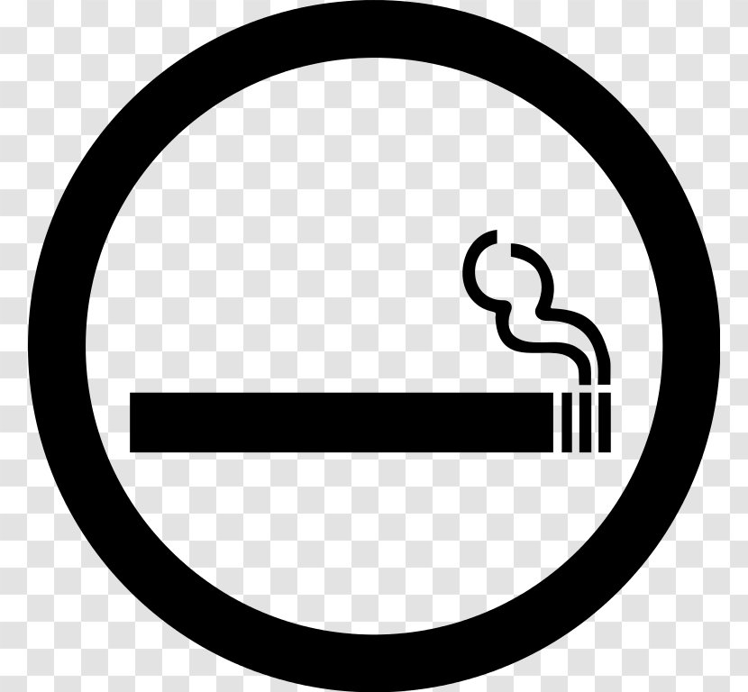 Tobacco Smoking Pictogram Cigarette Ban - Silhouette Transparent PNG