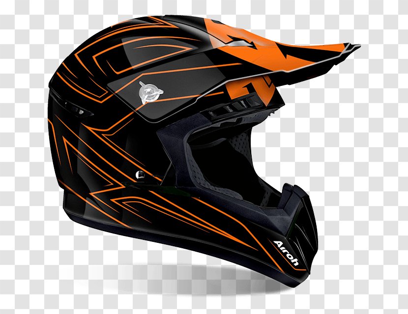 Motorcycle Helmets AIROH Car KTM - Motocross - Capacete Motociclista Transparent PNG