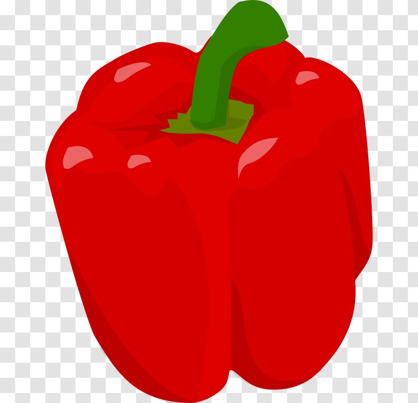 Bell Pepper Chili Clip Art - Cayenne - Black Transparent PNG