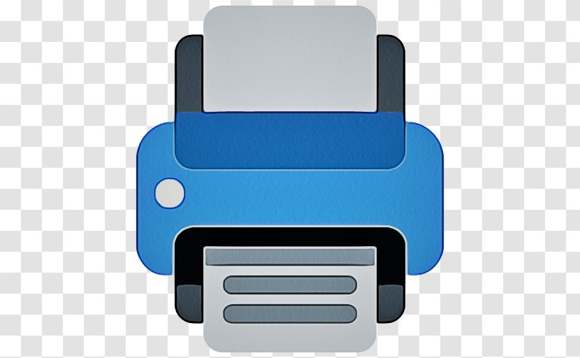 Emoji Discord - Printer - Furniture Electric Blue Transparent PNG