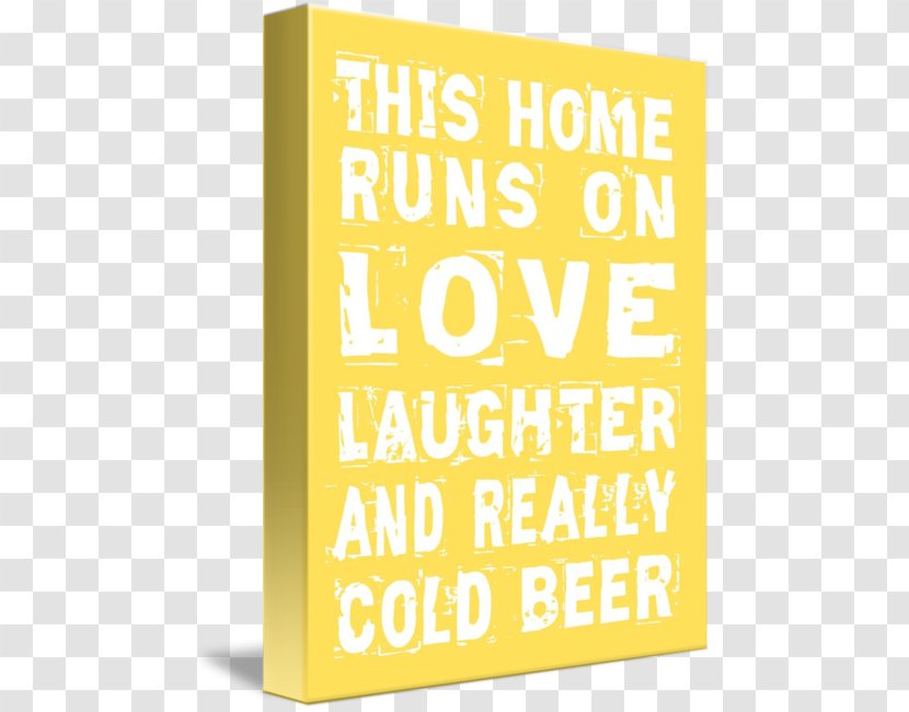 Beer Gallery Wrap Canvas Art Font - Text - Cold Transparent PNG