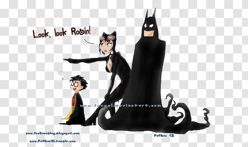 Cat Dick Grayson Batman Robin - Art - Cute Bat Drawings Family Transparent PNG
