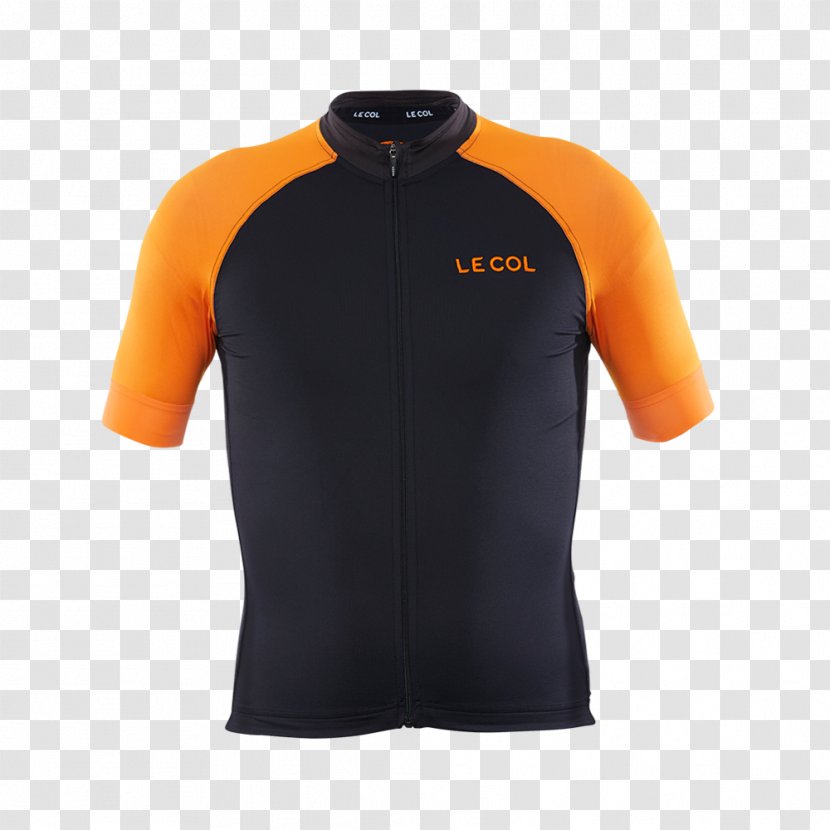 Product Design Neck Shirt - Orange - Cyclist Front Transparent PNG