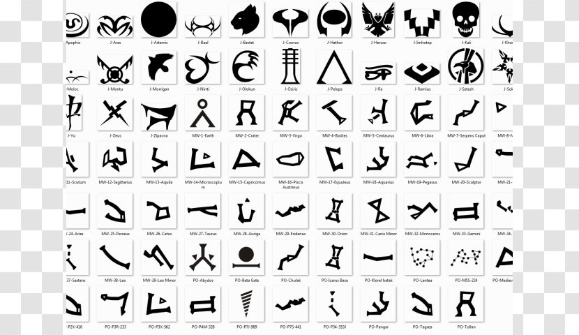Daniel Jackson Stargate Symbol Goa'uld Clip Art - Cool Symbols Transparent PNG