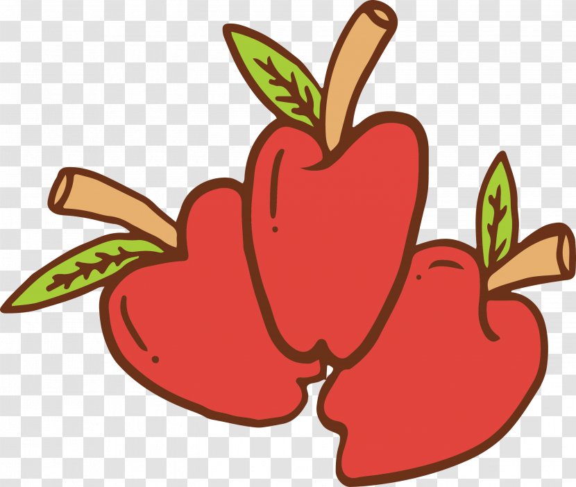 Clip Art Leaf Plant Fruit Apple - Petal Food Transparent PNG