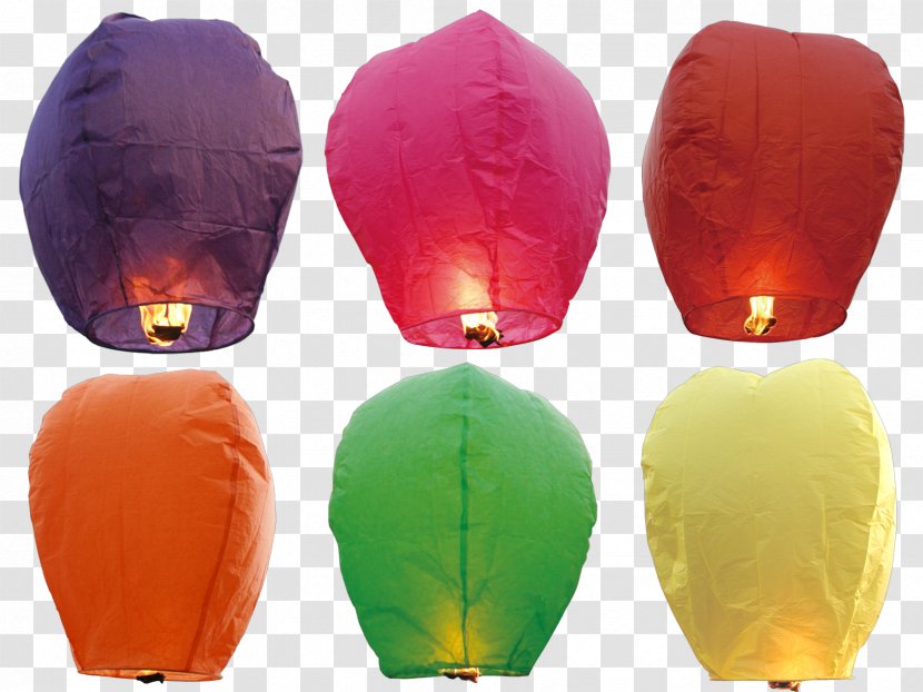 Lighting Sky Lantern Paper - Hot Air Ballooning - Lanterns Transparent PNG
