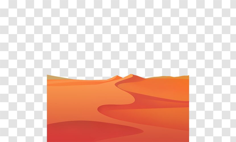 Sky Ecoregion Wallpaper - Orange - Simple Color Desert Transparent PNG