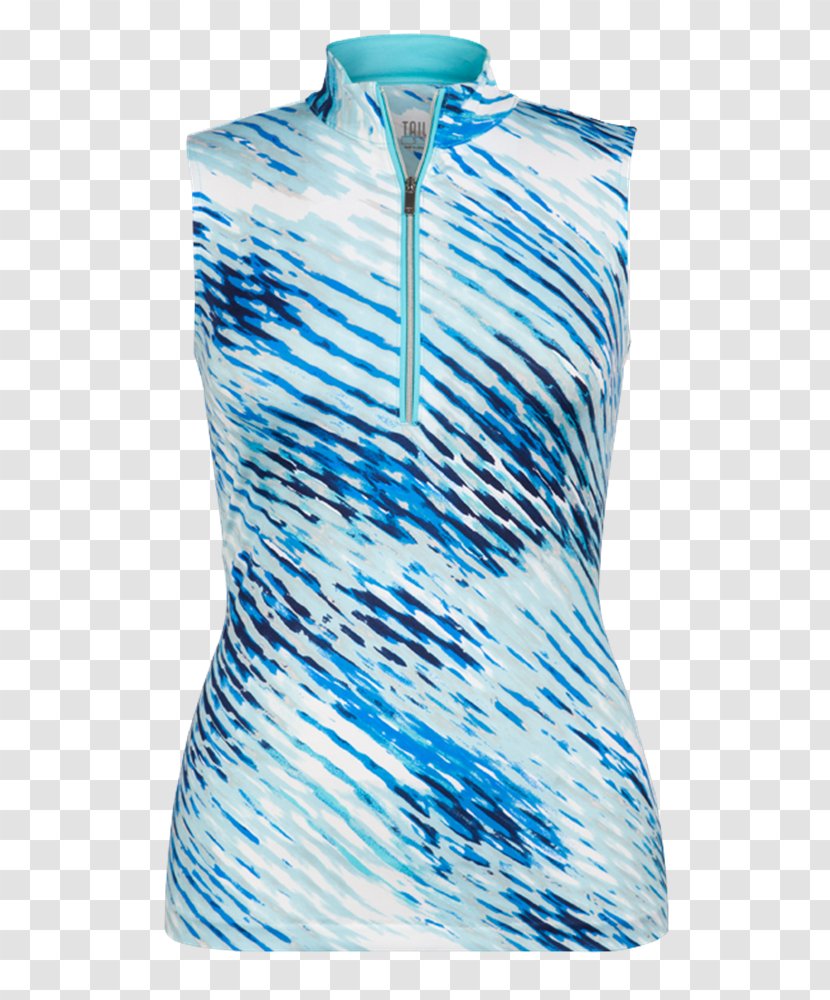 Neck Dress - Blue - Watercolor Island Transparent PNG