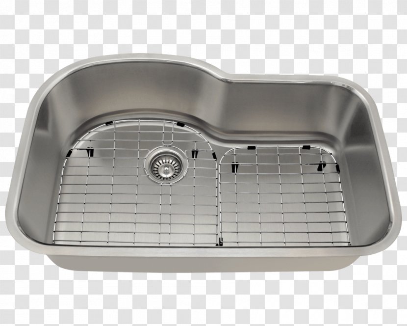 Kitchen Sink Brushed Metal Stainless Steel - Cabinetry Transparent PNG