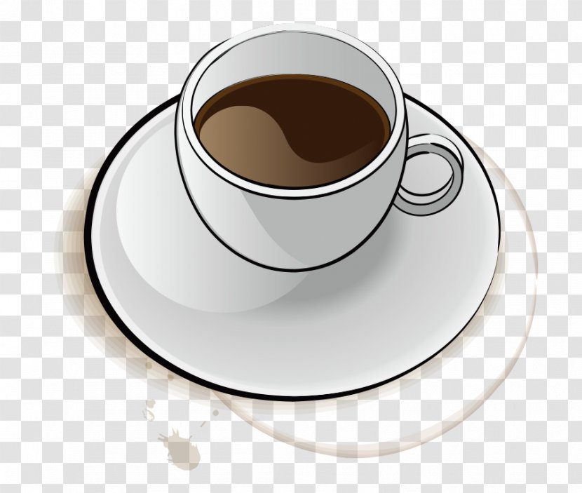 White Coffee Ristretto Espresso Cup - Drink - Food Free Vector Transparent PNG