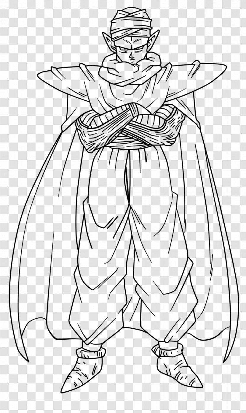 Piccolo Goku Vegeta Drawing Line Art - Coloring Book Transparent PNG