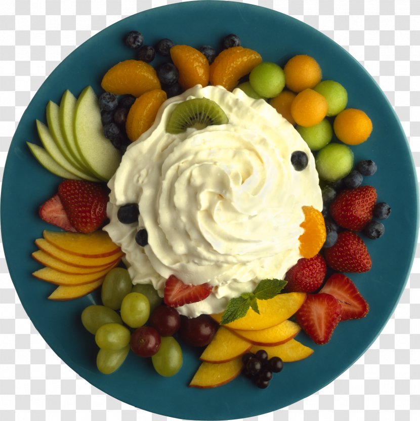 Ice Cream Pavlova Frozen Yogurt Pastila - Fruit Salad Transparent PNG
