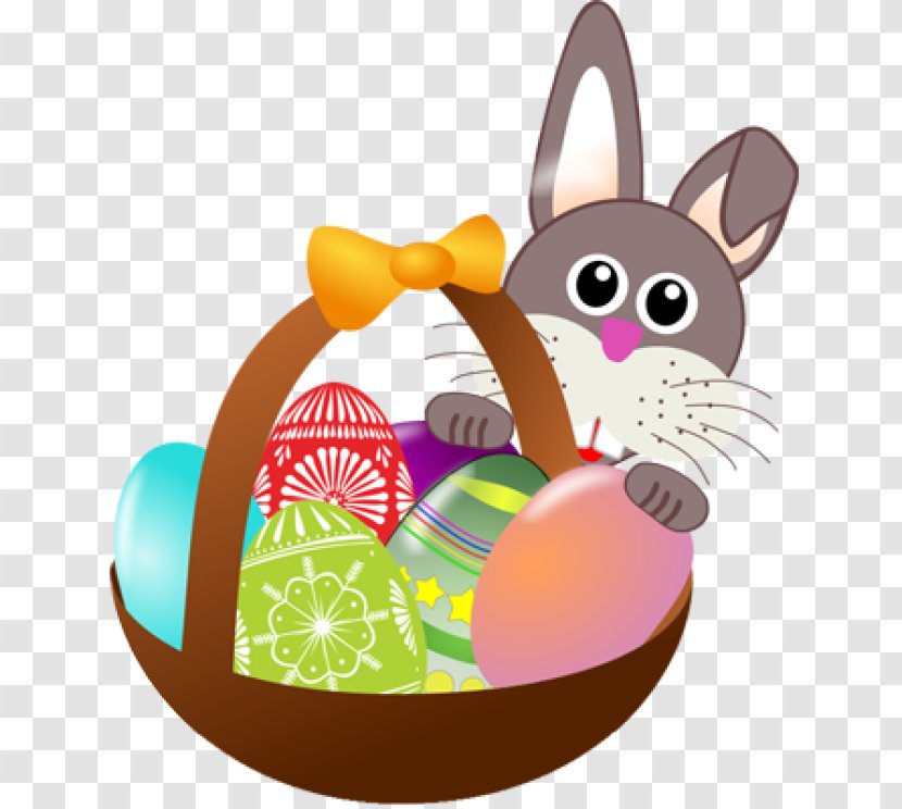 Easter Bunny Egg Hunt Basket Child Transparent PNG
