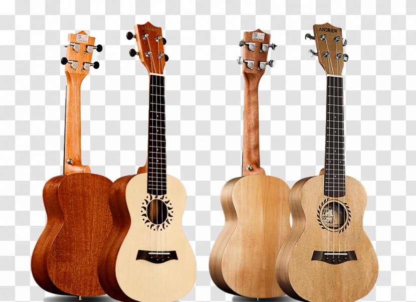 Ukulele Acoustic Guitar Tiple Cuatro Cavaquinho - Flower - White Transparent PNG