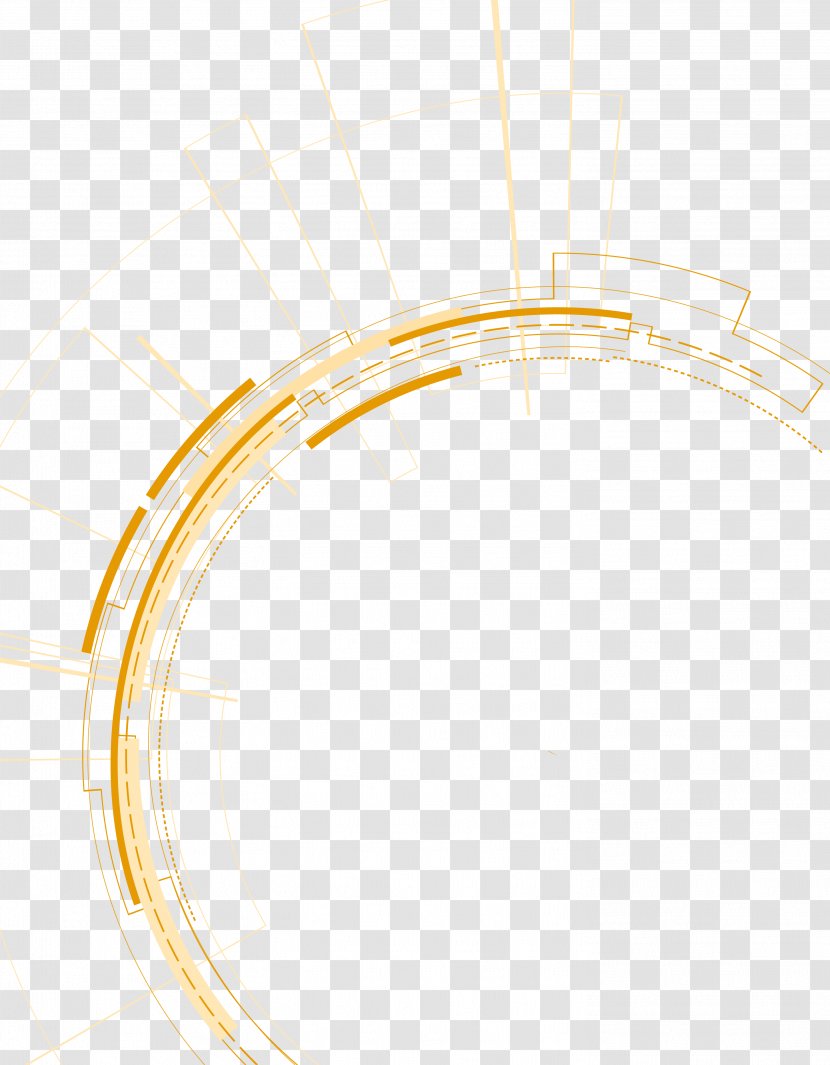 Circle Angle Desktop Wallpaper Yellow - Computer - Dynamic Lines Transparent PNG