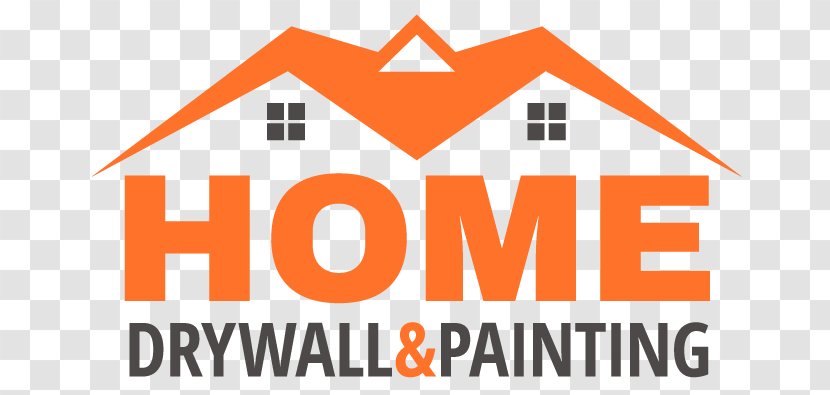 Logo Drywall Painting House - Orange - Wall Paint Transparent PNG