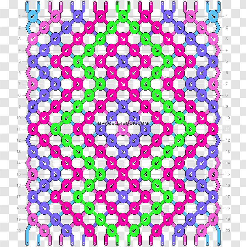 Friendship Bracelet Embroidery Thread Pattern - Purple Transparent PNG
