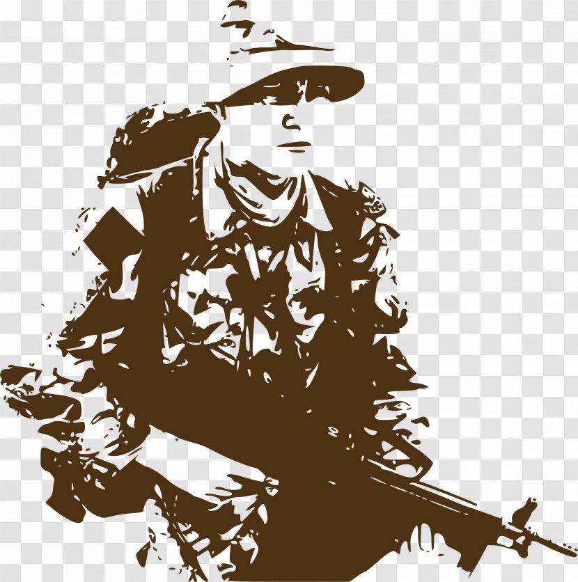 Soldier Army Wall Decal Military Sticker - Weapon Transparent PNG