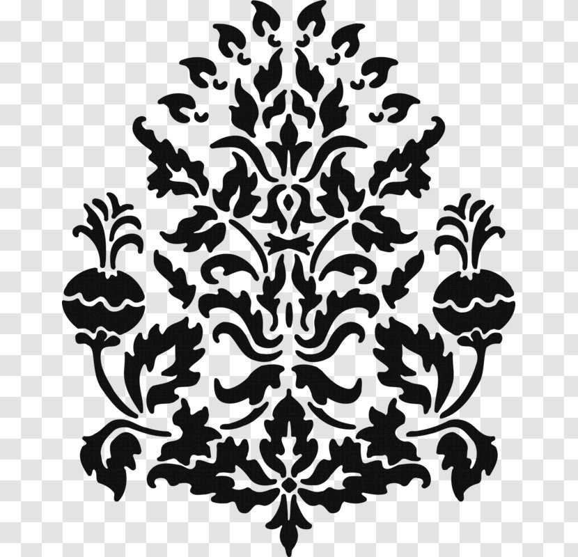 Stencil Damask Paper Paisley Pattern - Symmetry - Design Transparent PNG