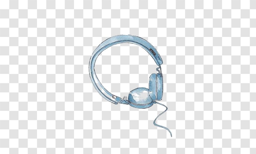 Headphones Blue Digital Data Transparent PNG