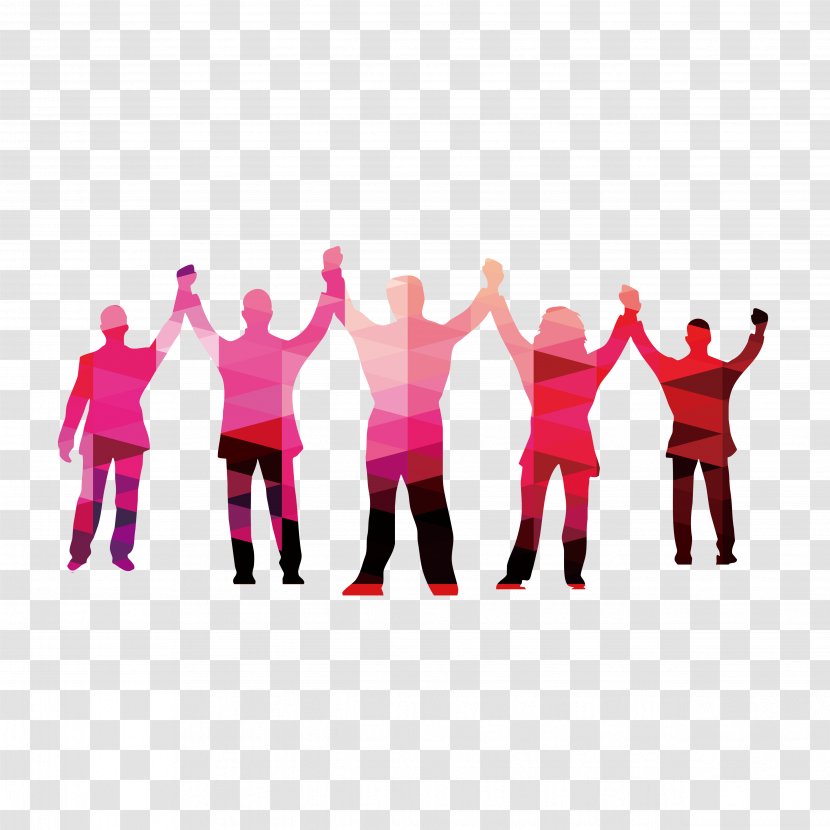 Teamwork Clip Art - Pink - Youth Transparent PNG