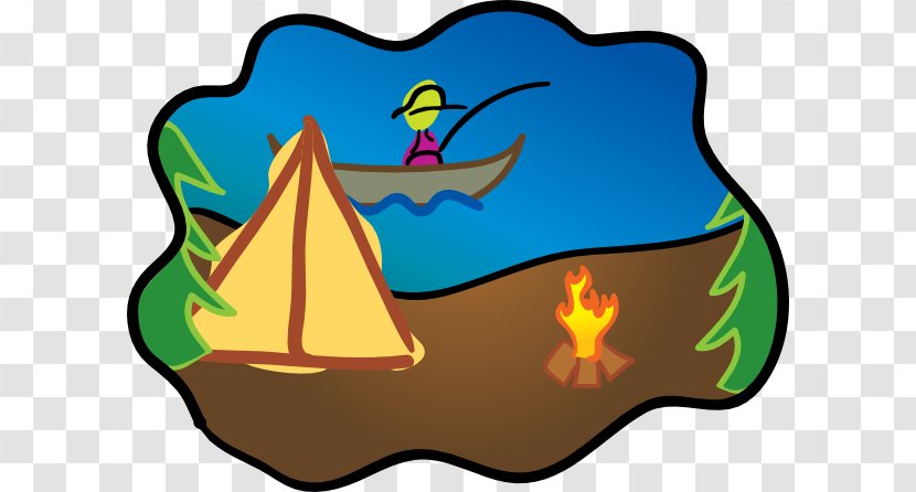 Camping Campsite Tent Campfire Clip Art - Artwork - Scenes Cliparts Transparent PNG