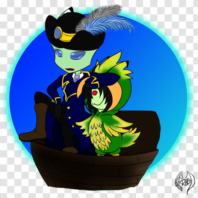 Vertebrate Cartoon - Fictional Character - Pirate Parrot Transparent PNG