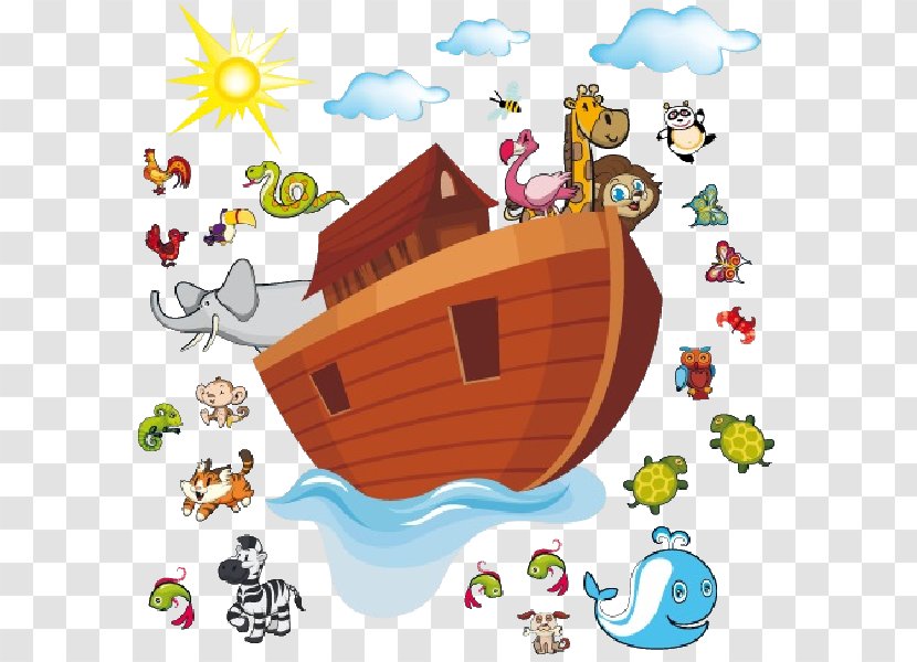 Noah's Ark Sticker Clip Art - Recreation - Animals Transparent PNG