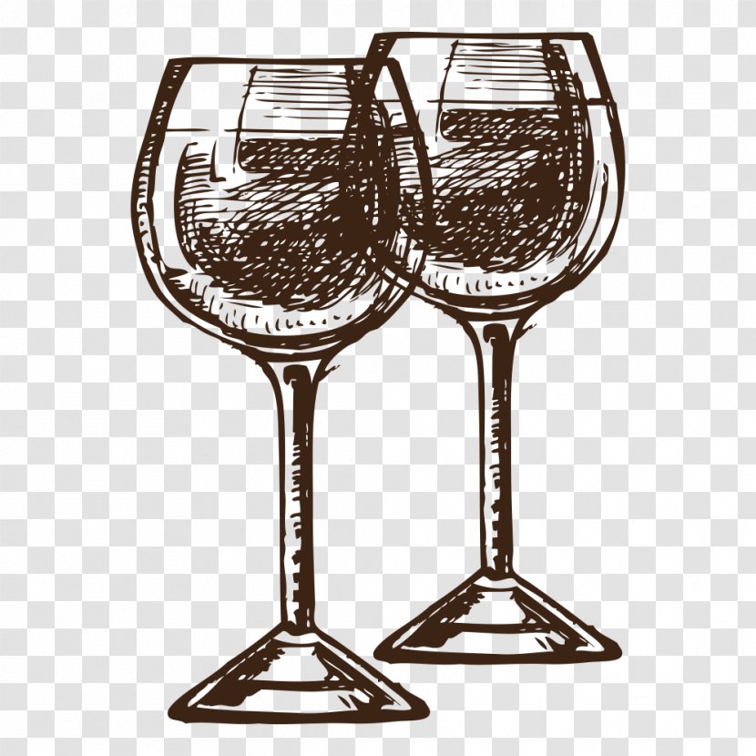Red Wine Glass Euclidean Vector - Wineglass Transparent PNG