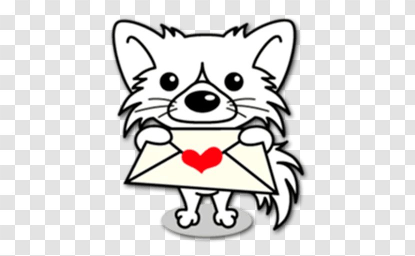 Cat Dog Line Art Clip - Heart Transparent PNG