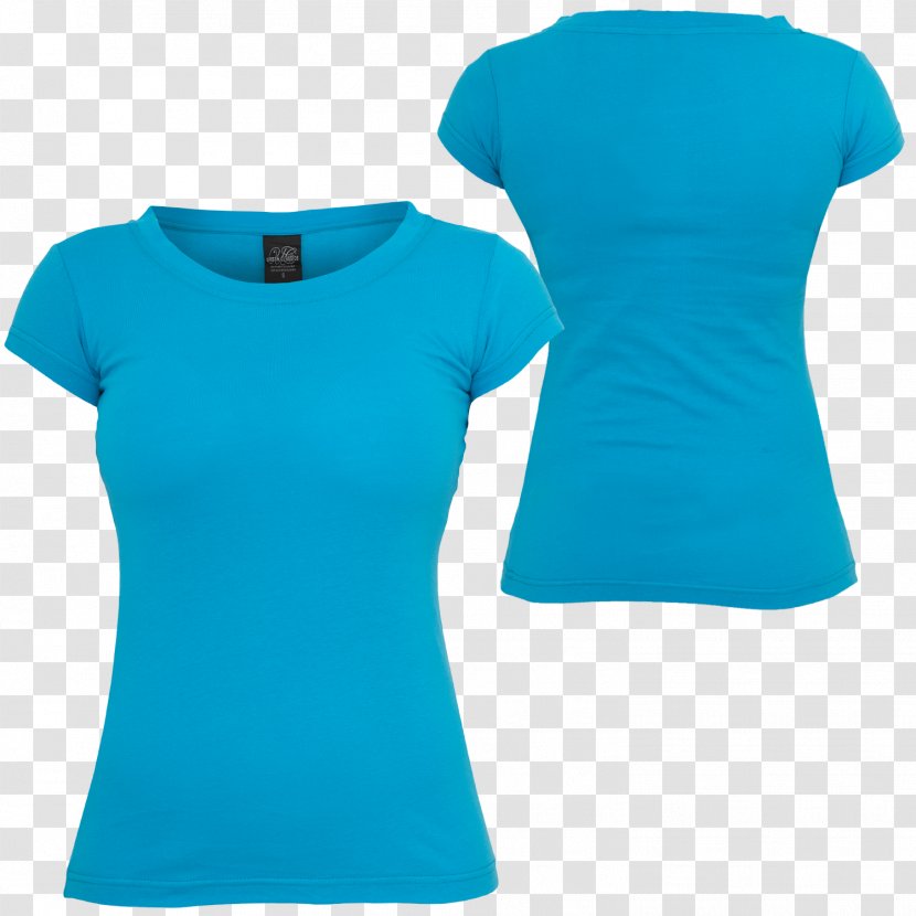 T-shirt Clothing Sleeve Teal - Active Shirt Transparent PNG