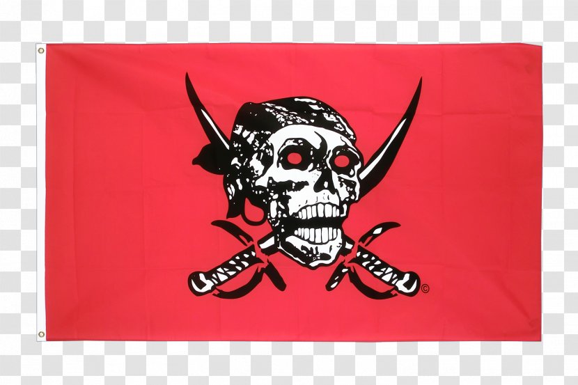 Jolly Roger Flag Of The United States Piracy Bandana - Pirate Transparent PNG