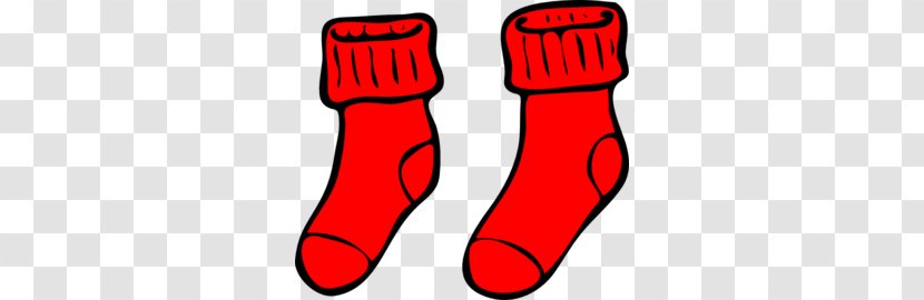 Sock Free Content Slipper Clip Art - Red - Cliparts Transparent PNG