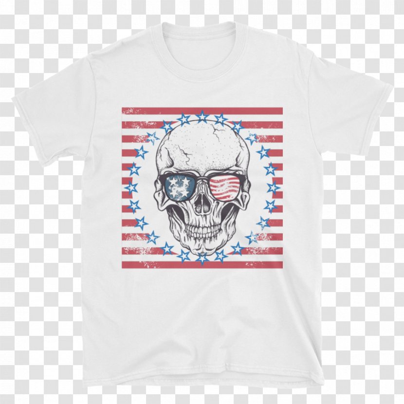 Skull T-shirt - Vision Care - Wearing Sunglasses Transparent PNG