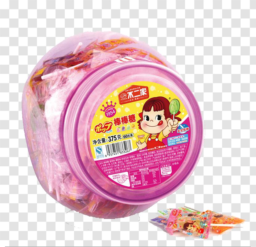 Lollipop Chocolate Truffle Candy Fujiya Co. - Pink - Barrels Transparent PNG