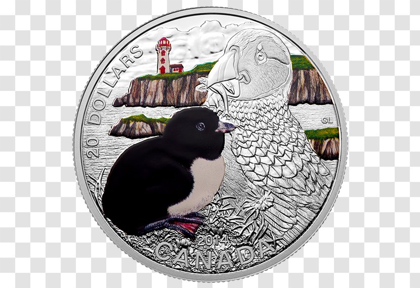 Atlantic Puffin Silver Coin Mint - Christmas Transparent PNG