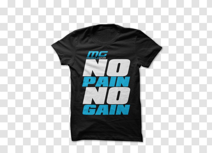 Long-sleeved T-shirt Hoodie Neckline - Longsleeved Tshirt - No Pain Gain Transparent PNG