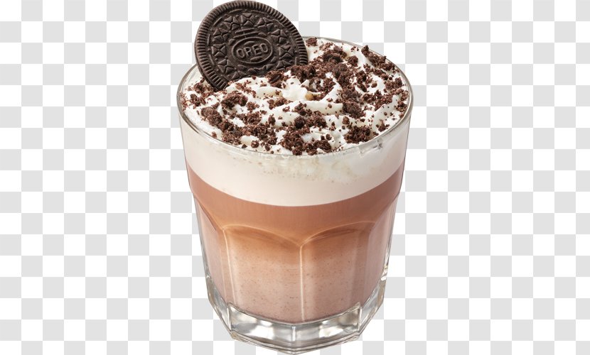Caffè Mocha Milkshake Coffee Oreo Parfait - Whipped Cream Transparent PNG