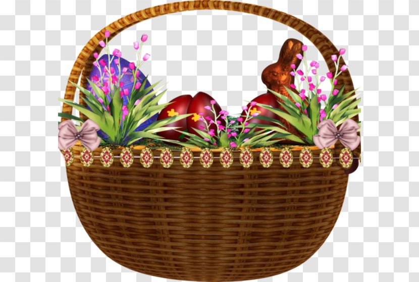 Basket Egg Flower Blue - Color - Of Flowers And Eggs Transparent PNG